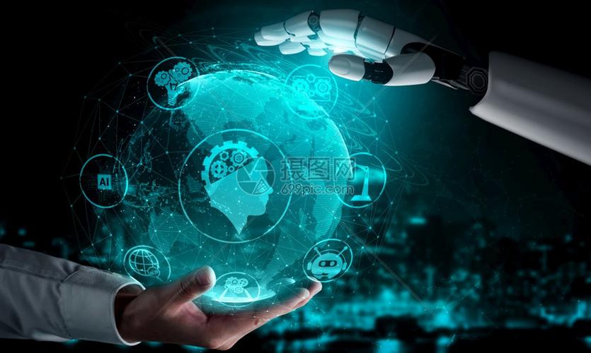 3d提供人工智能对机器人和的开发进行研究以促人们的未来生活数字据